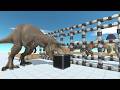 Rexy Rescue All Dinosaur Units From The Maze Cage | ARBS Simulation