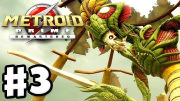 Metroid Prime Remastered - Gameplay Part 3 - Flaahgra Boss Fight!