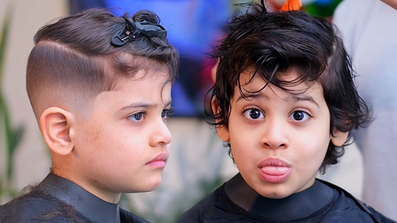 تعلم افضل واسهل طريقة لتدريج شعر الاطفال / شرح خطوة بخطوة مع الكوافير مصطفى الرسام