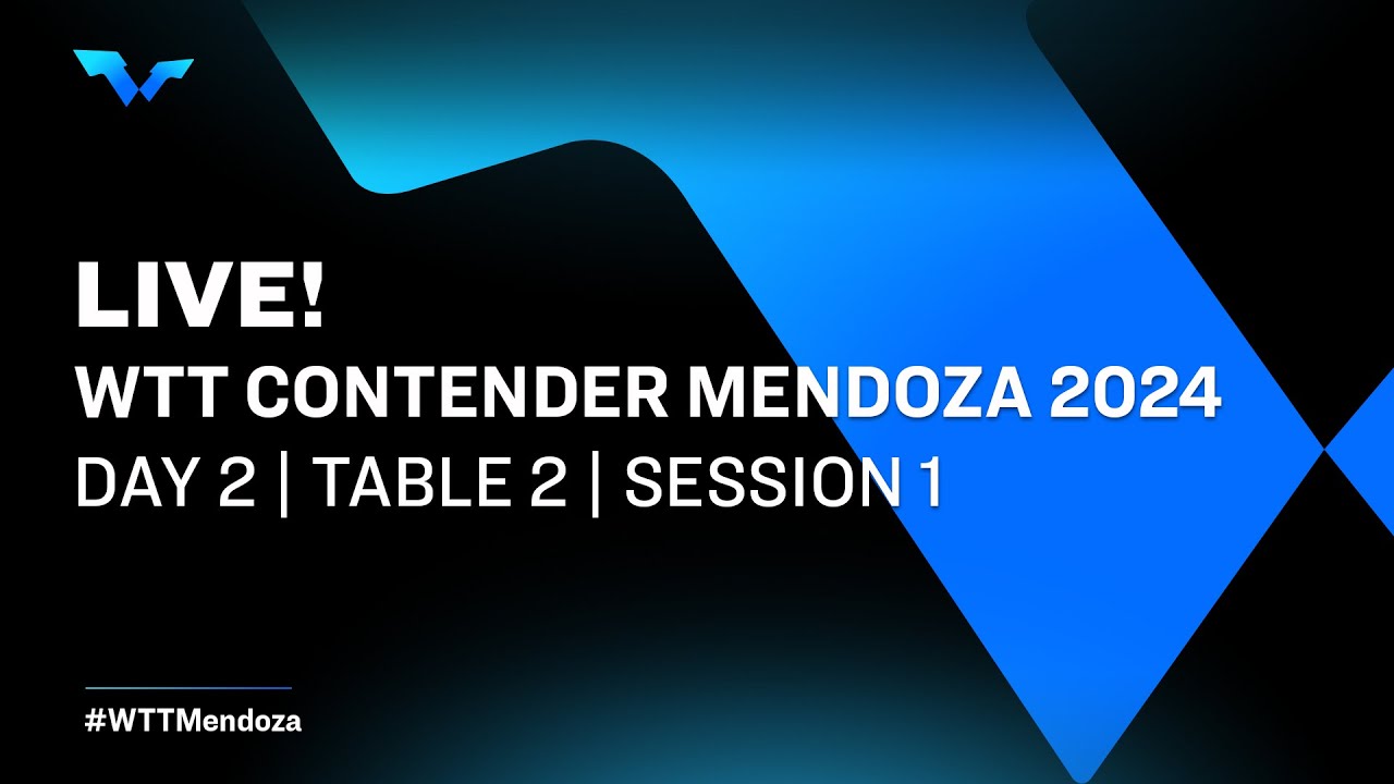 LIVE! T2 Day 2 WTT Contender Mendoza 2024 Session 1 YouTube