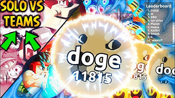 AGAR.IO "1 SOLO DOGE VS 10000 TEAMS" BEST DOUBLESPLIT | DESTROYING TEAMS EVERYDAY