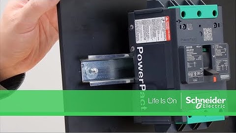 Installing PowerPact B-Frame Breakers onto a DIN Rail | Schneider Electric Support