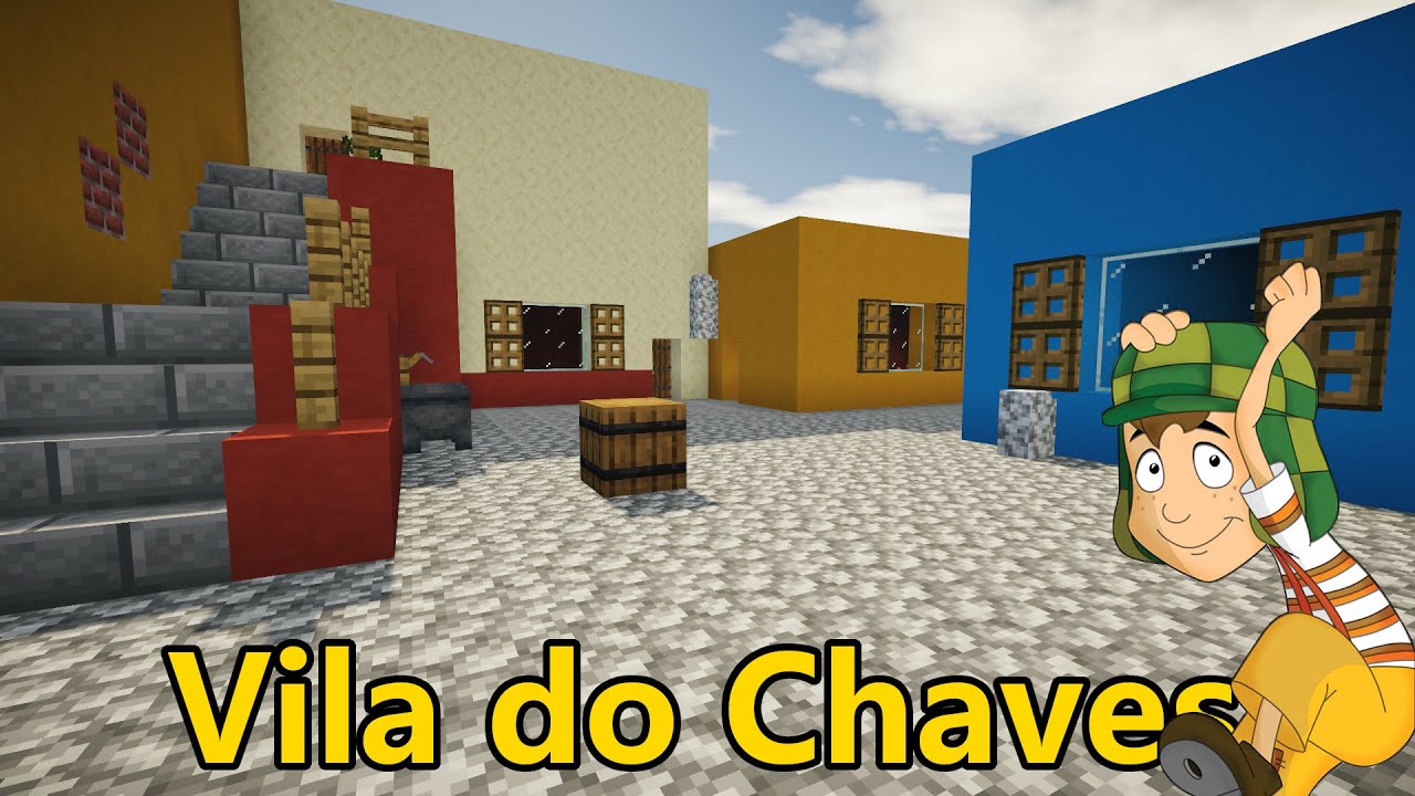 Chaves constrói uma simples casa no Minecraft: dc nl. Kiko: NAGASE