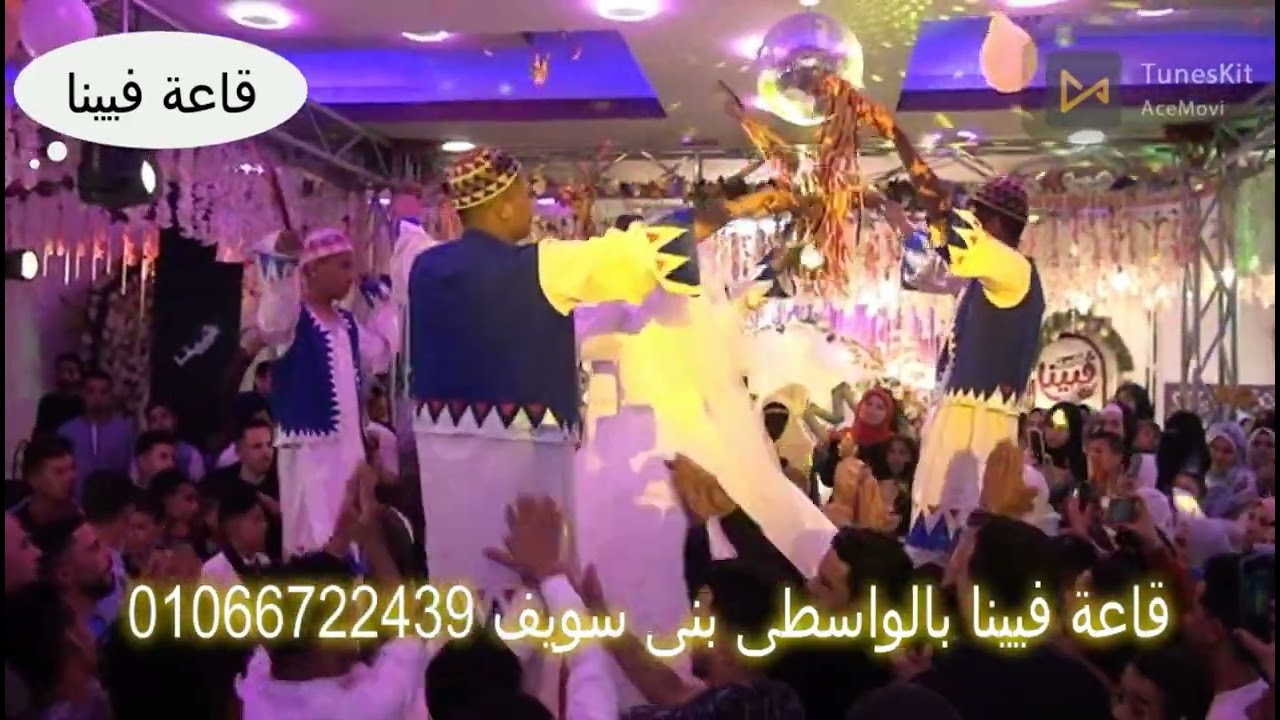 الزفة القمر دى مش هتشفوها غير ف قاعة فيينا بالواسطى بنى سويف شوفوا اخر الفيديو العروسين عملوا ايه