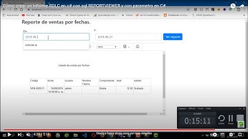 Cómo crear un informe RDLC en c# con sql REPORTVIEWER y con parametro en visual estudio 2022