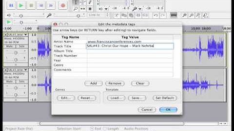 Podcast Editing   Editing Metadata and Exporting Audio