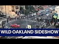 Oakland sideshow gives view of chaotic gathering