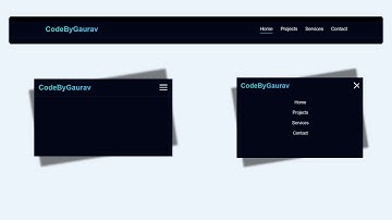Advanced Responsive Navbar Tutorial | Hamburger to Cross Animation