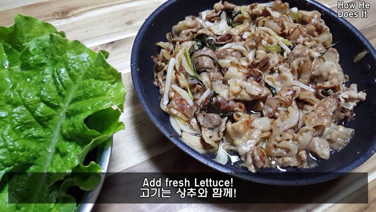 ⁣하루한끼 One meal A day`s Fried Thin pork belly/How I Did it(대패삼겹살 요리)