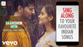 Baarishon Mein - Vertical Lyric Video | Darshan Raval | Malvika Sharma | Monsoon Love