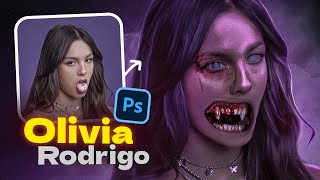 😈Turning Olivia Rodrigo Into a Vampire Using Photoshop