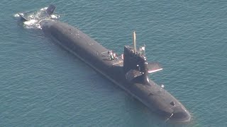 衝突事故を起こした潜水艦「そうりゅう」
