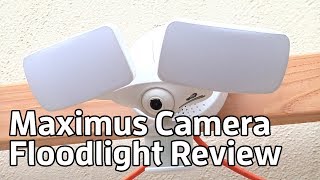 Maximus Floodlight Camera outdoor security camera review | TechHive