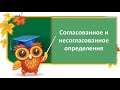 Русский язык.8 класс.Согласованные и несогласованные определения.Видеоурок