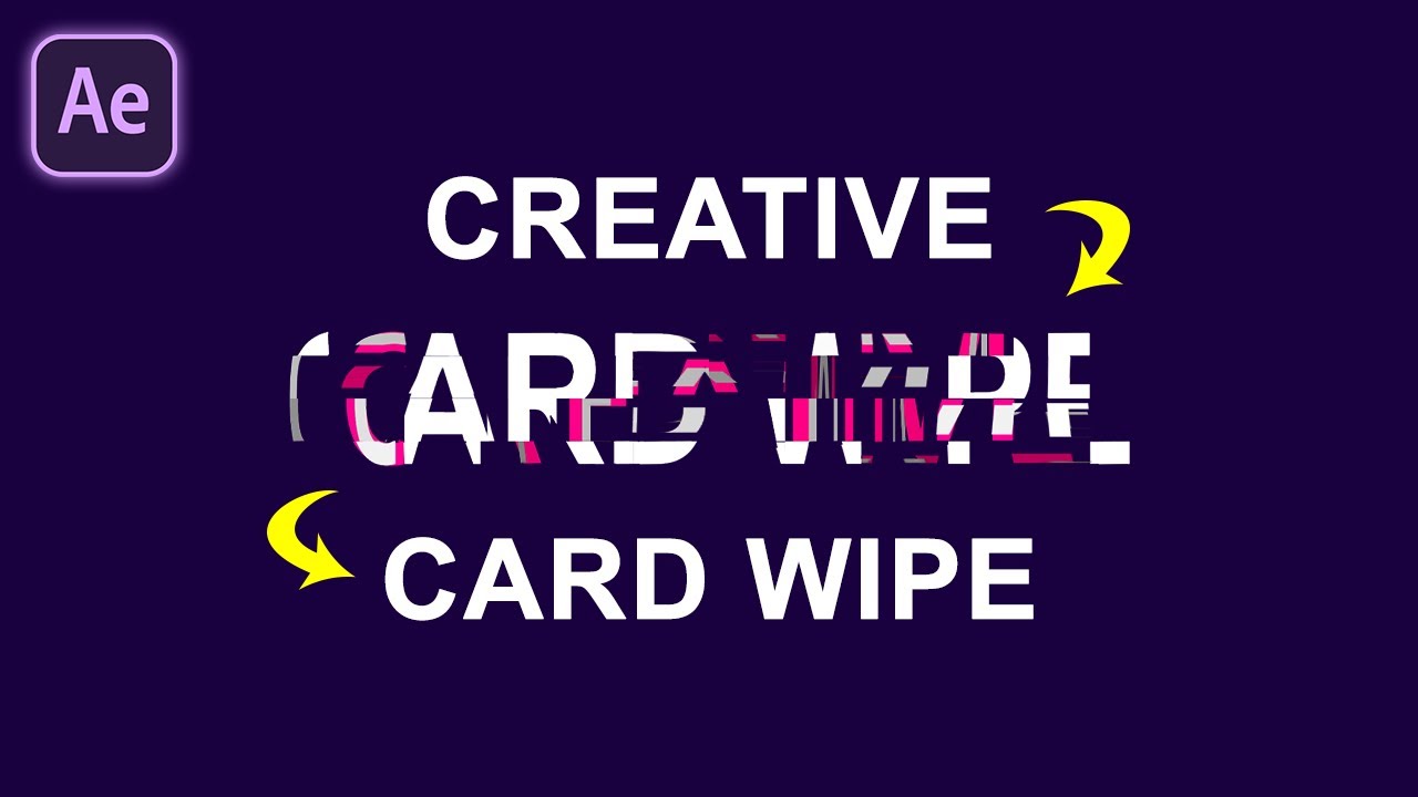 Make a Card Wipe Text Reveal Like a Boss in After Effects