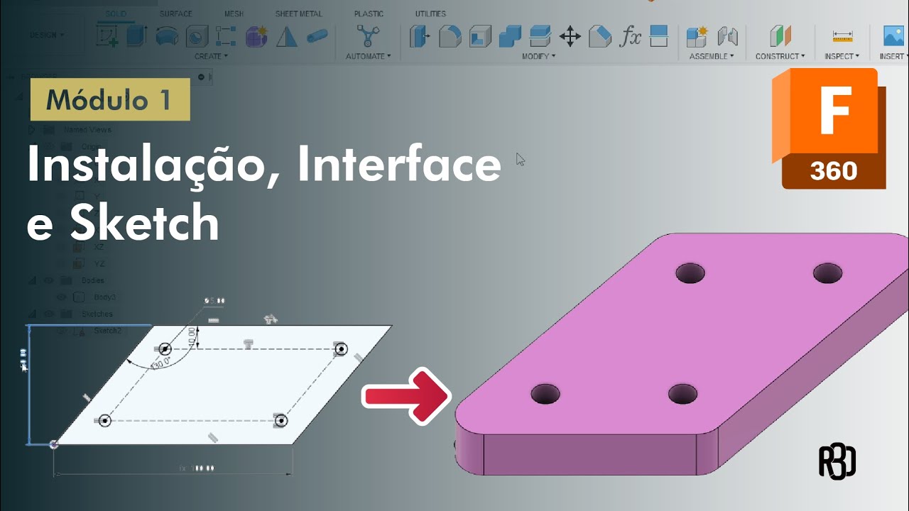 Fusion 360 para iniciantes v2 - Módulo 1