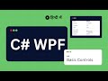 C# WPF Tutorial 4 - Basic WPF Controls | TextBlock TextBox Button Image | Explained in Hindi (हिंदी)