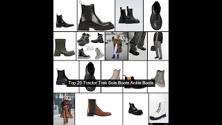 Tractor Trek Sole Boots Ankle Boots for Girls and Women and Teenagers 3