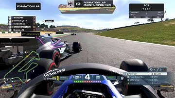 F1 2021 - How NOT to drive on a formation lap
