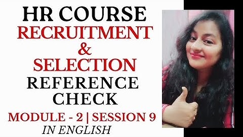 Reference Check | Background Verification | HR Course #referencecheck #hrcourse #hr #readywithhr