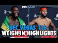 UFC Vegas 116 weigh-in highlights: Everyone hits after window changes to 2 hours