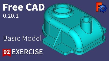 FreeCAD Tutorial for beginners,basic model exercise 02