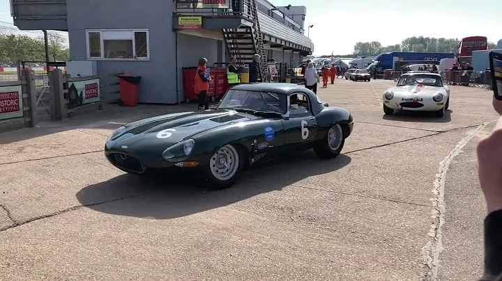 Jaguar E-Types and others - Donington Historic Festival 2022