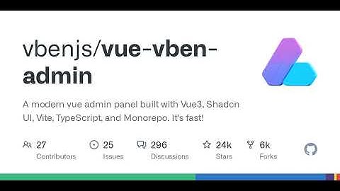 GitHub - vbenjs/vue-vben-admin: A modern vue admin. It is based on Vue3, vite and TypeScript. It