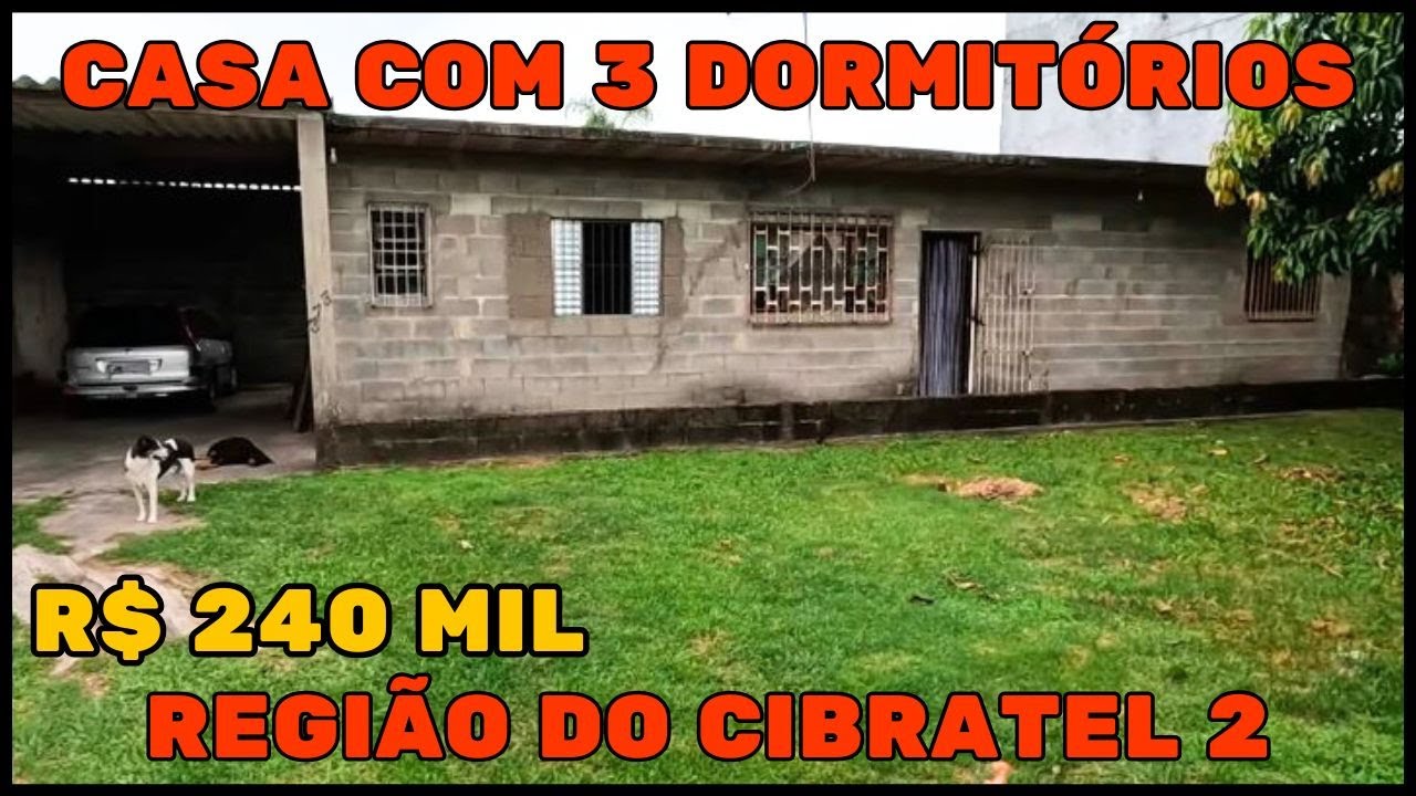 CASA COM 3 DORMITÓRIOS 400 METROS DE ÁREA TOTAL EM ITANHAÉM LITORAL SUL DE SP