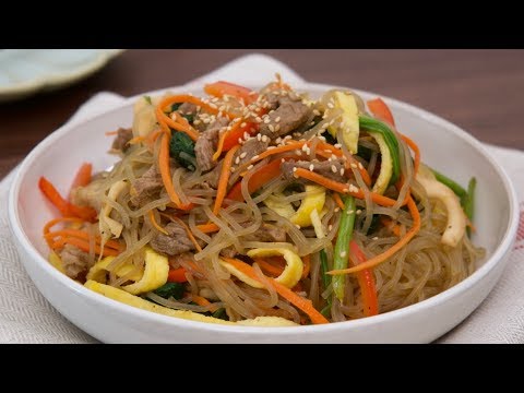 low-fodmapㅣjapchae-(stir-fried-sweet-potato-noodles)-//-저포드맵-식단---잡채