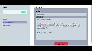 Project 1: Wiki