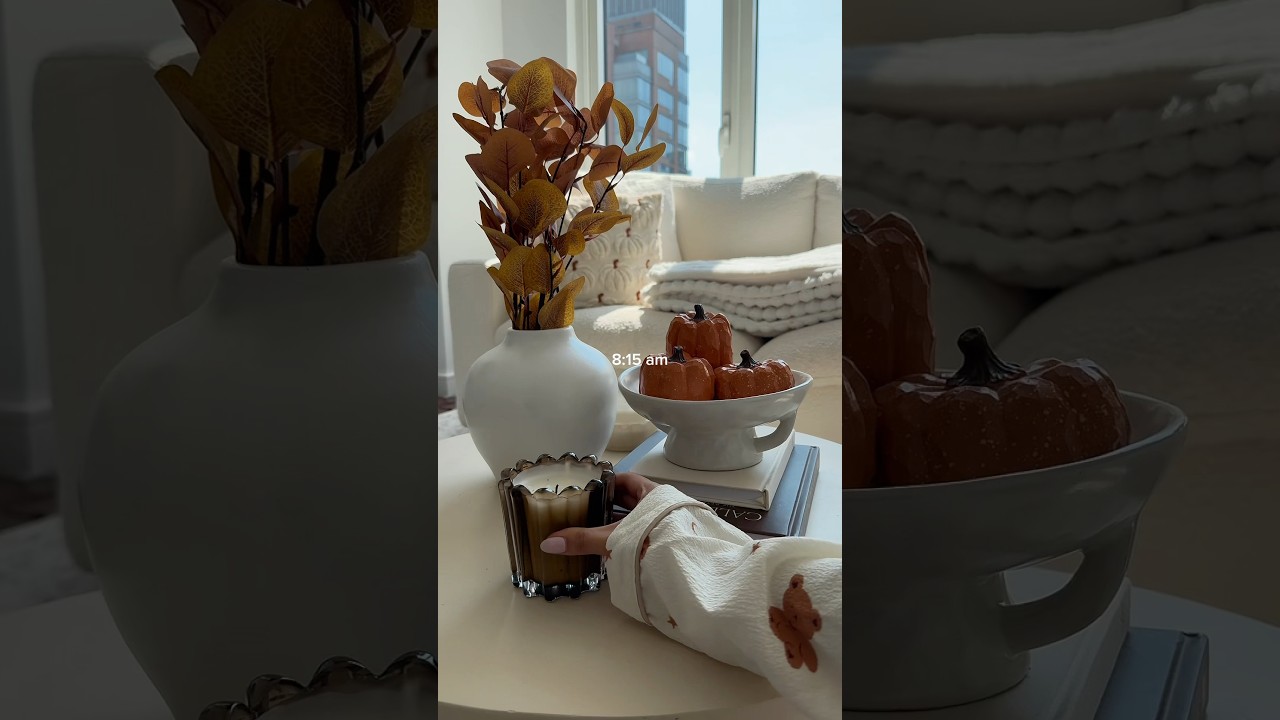 slow fall mornings 🍂🥞 #fall #morningroutine #asmr #aesthetic #selfcare #shorts #girlythings #home