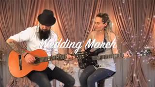 Video thumbnail of "Wedding March - Acoustic Fingerstyle Guitar & Bass Guitar Version"
