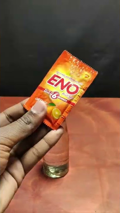 Water with Eno volcano 🌋 reaction l #shorts