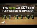A Pin Color and Size Guide For Your Bow Hunting Sight