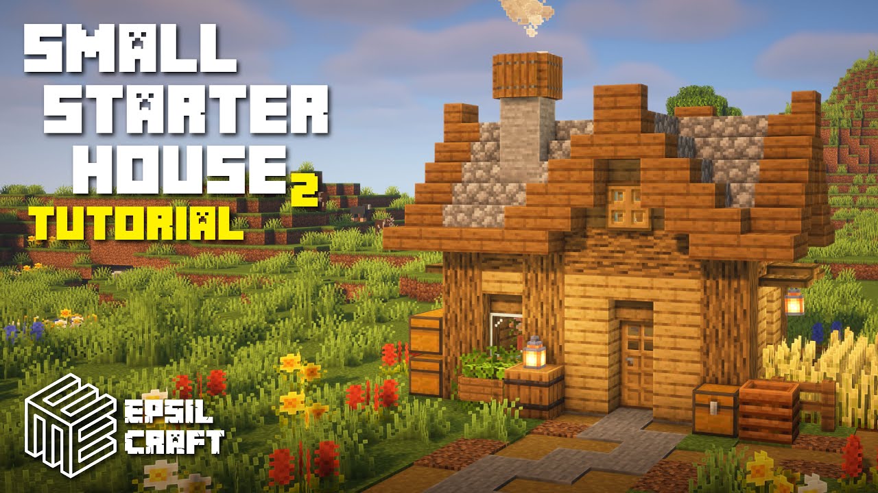 Minecraft 1.21: How to build a Small Starter House in survival (Full ...