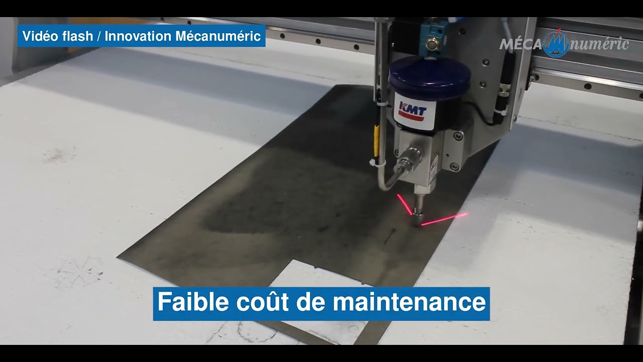 MECANUMERIC - INNOVATION : DÉCOUPE À L’EAU PURE POUR LES MATÉRIAUX SOUPLES OU LÉGERS