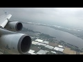 KLM 747 TAKEOFF - AWESOME ENGINE NOISE AND WING FLEX!!!!!!