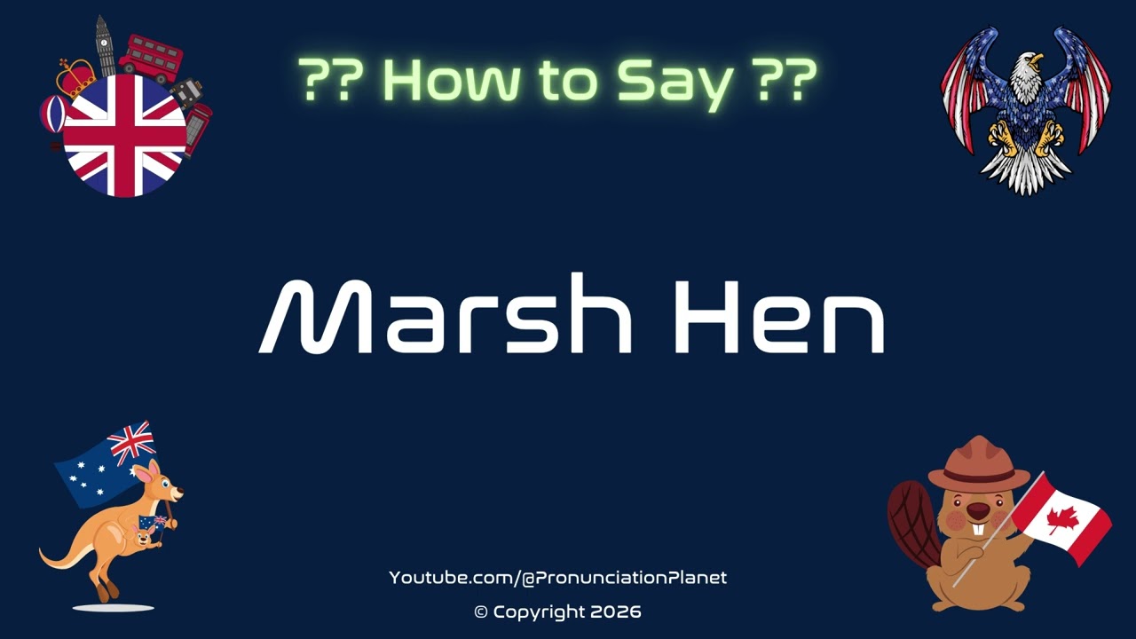 🦩🌿 How to Pronounce Marsh Hen? (CORRECTLY) | Pronunciation Planet
