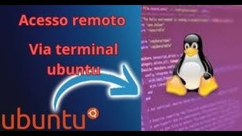 Acesso remoto via ssh terminal Ubuntu