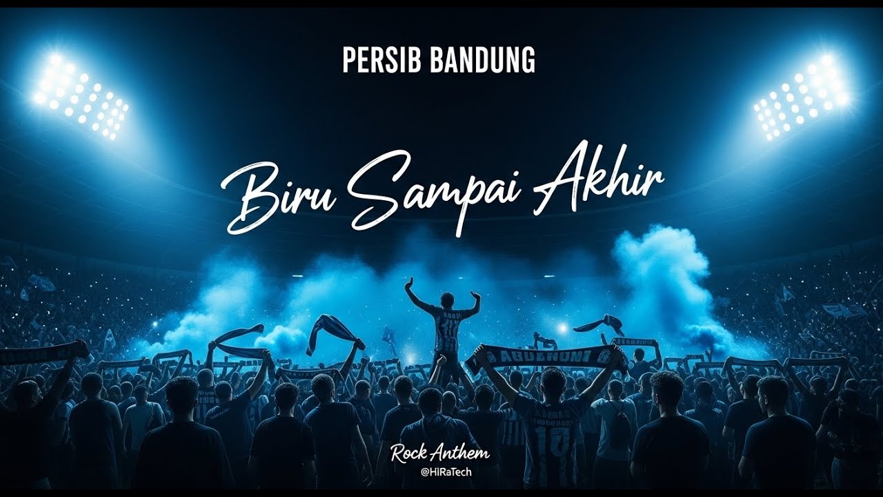 BIRU SAMPAI AKHIR - PERSIB Football Anthem  || Lagu Bobotoh Stadion (Official Music Video + Lyrics)