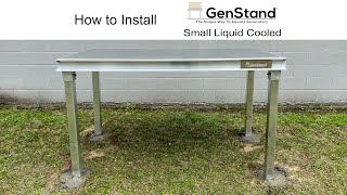 How to install GenStand 4ft for GENERAC Liquid Cooled Generators