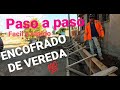 COMO ENCOFRAR UNA VEREDA(es la obra de una construcción de veredas de hormigon)