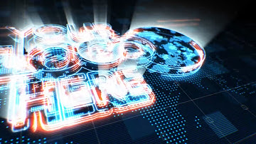 Dynamically Neon Glow Strokes And Light Rays Logo Intro