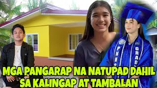 🟡NATUPAD NA PANGARAP NI CARLA PARA SA MGA MAGULANG NYA DAHIL SA TEAM KALINGAP AT TAMBALAN