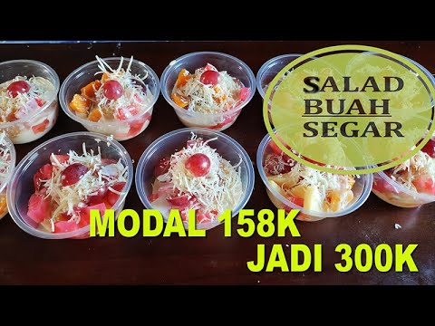 IDE BISNIS SALAD BUAH SEGAR|| How to make fruit salad yummy