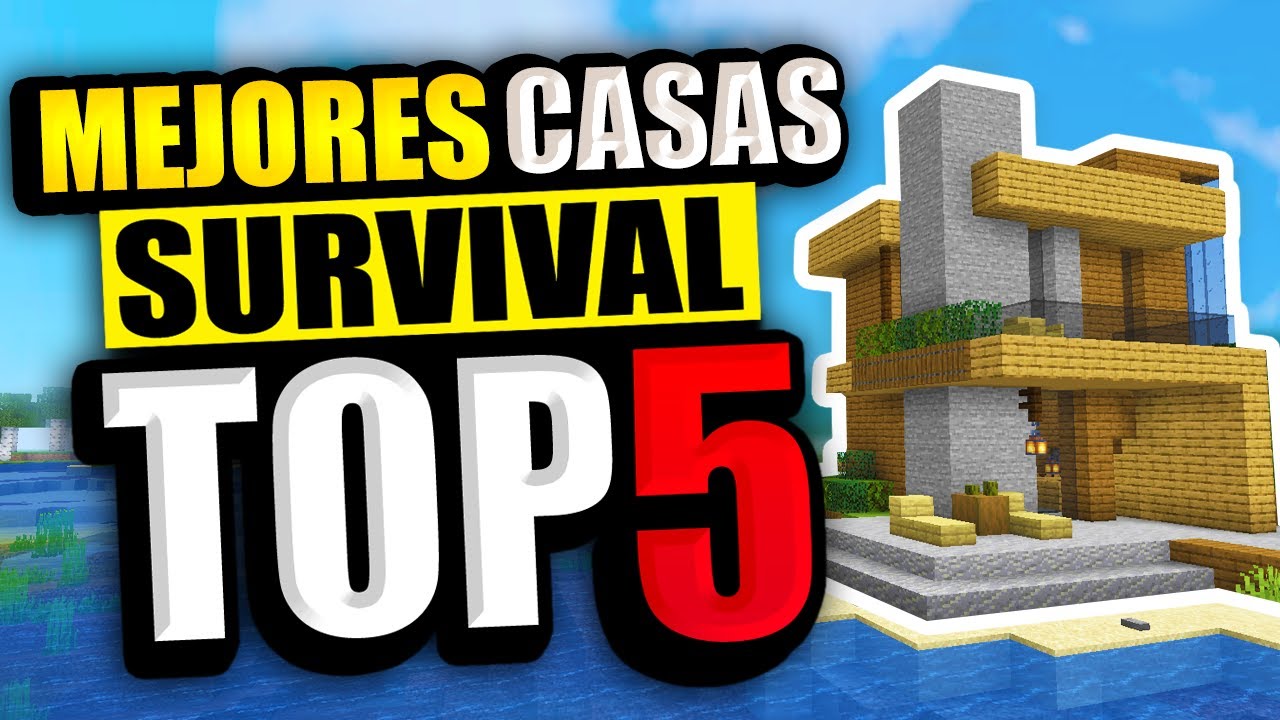 ?TOP 5? Las Mejores Casas Fáciles En Survival Minecraft - YouTube