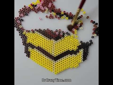 Perler bead birthday cake with candle - YouTube