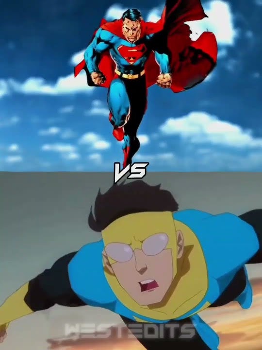 Superman vs his copies #superman #homelander #omniman #invincible #shazam #thor #blackadam
