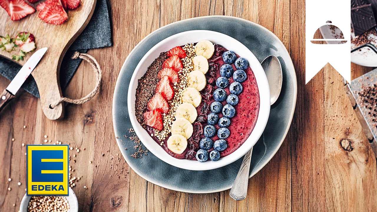 Frühstücks-Bowl Rezept | Mit Quinoa und Früchten I EDEKA - YouTube